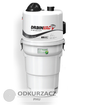 Odkurzacz Centralny DrainVac G2 TWIN TURBO 2x520AW (Hybryda)